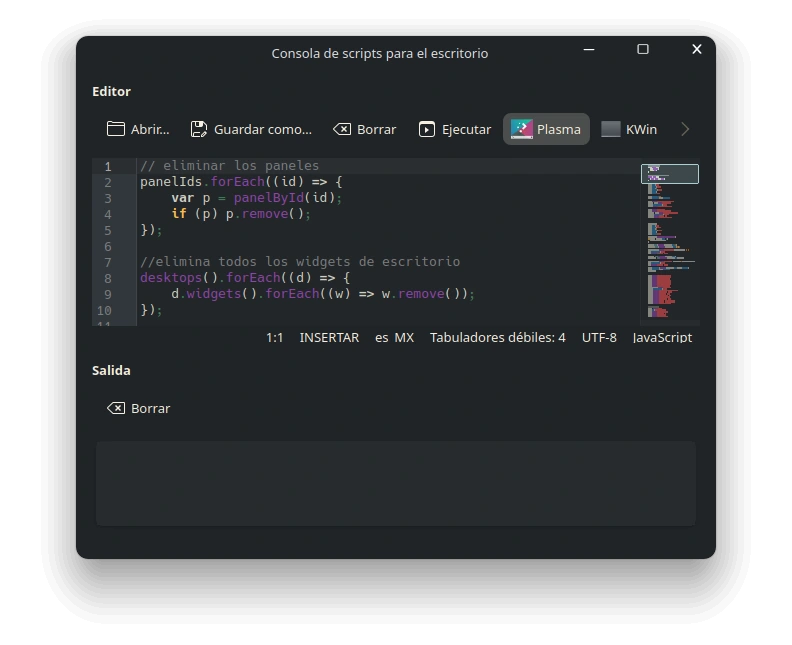 Plasma Interactive Console - Step 2